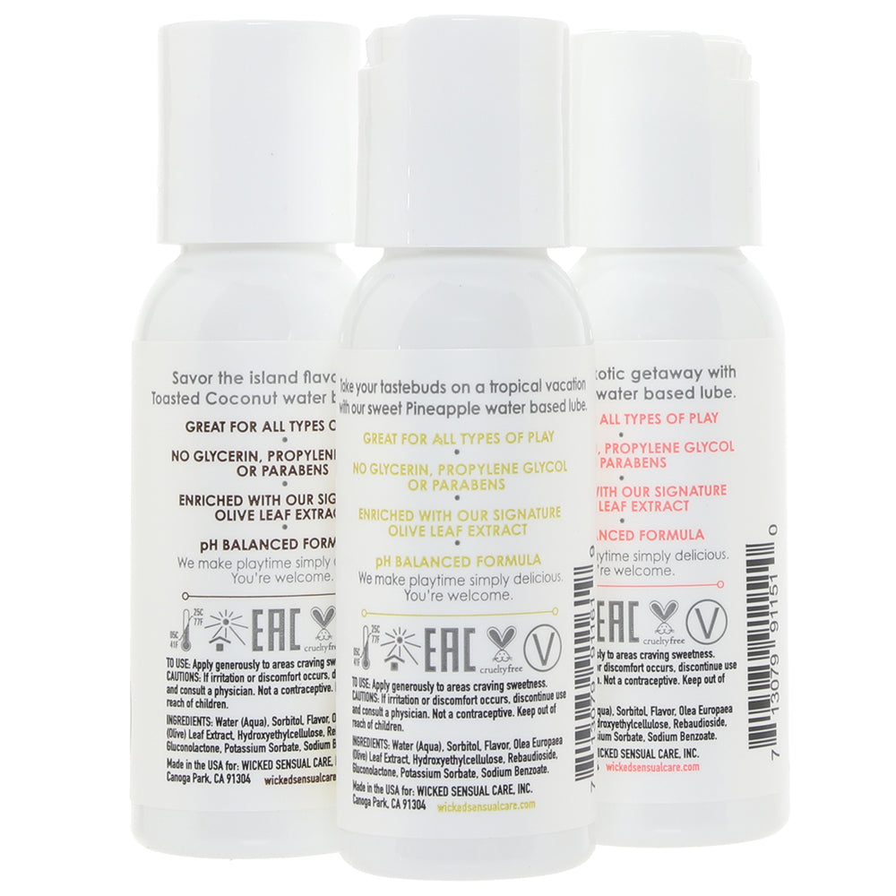 Simply Tropical Trio Flavoured Lube Set Lubes and Lotions > Flavored Sex Lubes - Tophatter Daily Deals