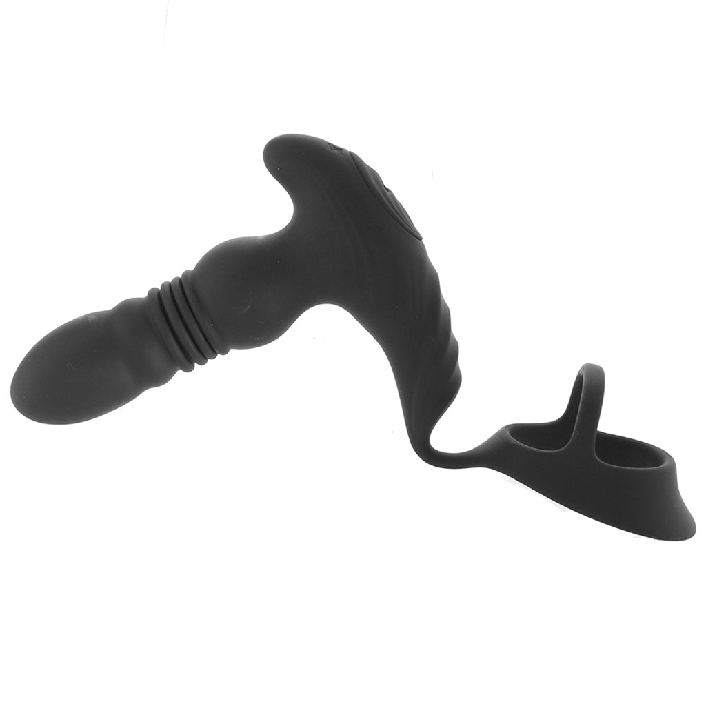 Thunder Plugs Thrusting Remote Plug with Cock Strap - Tophatter's Adult Products Anal Sex Toys > Anal Vibrators - Tophatter Daily Deals