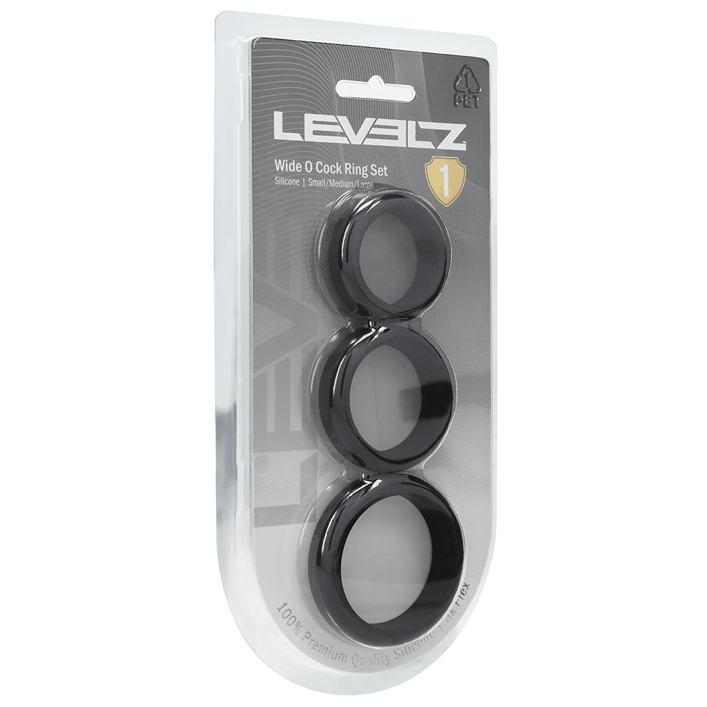 LEVELZ 3 Piece Wide O Cock Ring Set in S-L Cock Rings - Tophatter Daily Deals