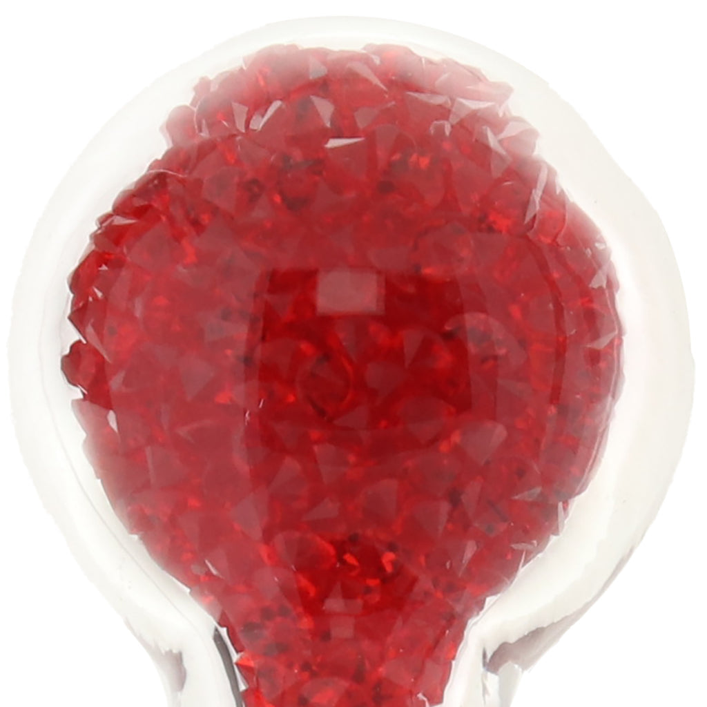 Oh My Gem Lustre Glass Butt Plug in Red - Tophatter's Adult Sex Toys Online Anal Sex Toys > Butt Plugs - Tophatter Daily Deals