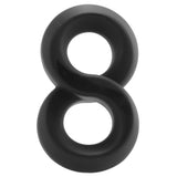 Ultra-Soft Crazy 8 Cock Ring in Black Cock Rings - Tophatter Daily Deals