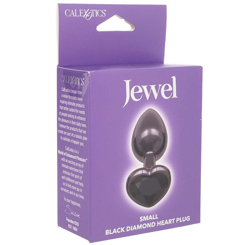 Jewel Black Diamond Heart Plug in Small Anal Sex Toys > Butt Plugs - Tophatter Daily Deals