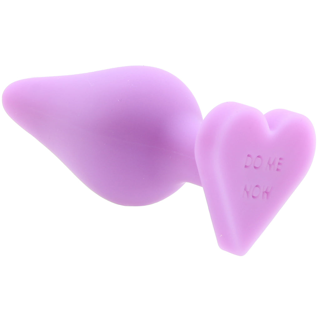 Candy Hearts Do Me Now Small Butt Plug in Purple - Tophatter's Adult Products Anal Sex Toys > Butt Plugs - Tophatter Daily Deals