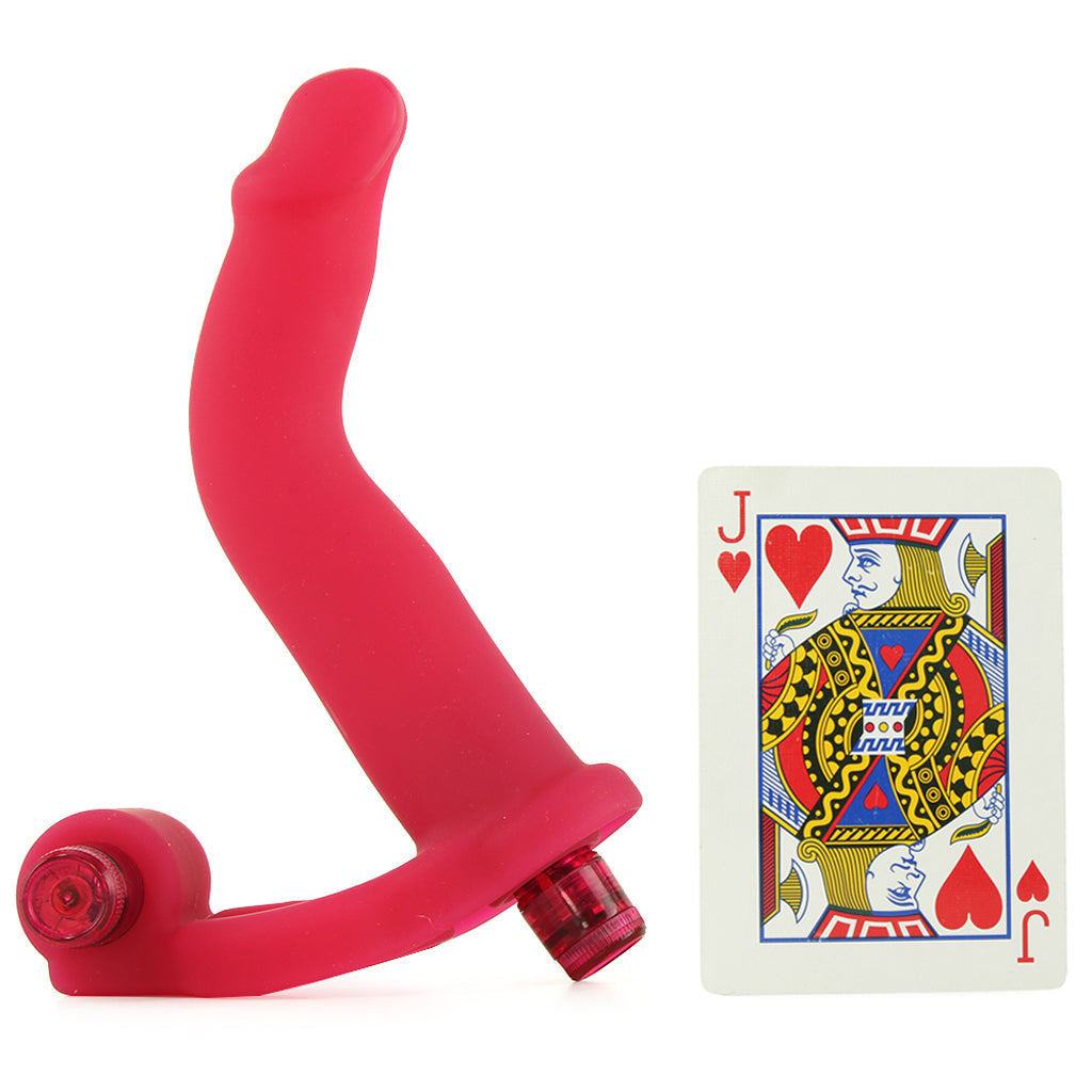 Double Penetrator Silicone Studmaker Cock Ring in Pink - Tophatter's Vibrator Deals Online Vibrators > Double Penetration - Tophatter Daily Deals
