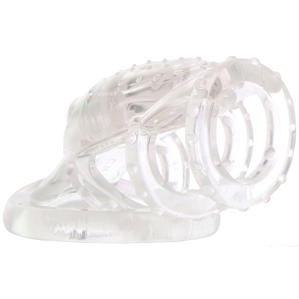 Dr. Love's Zinger Vibrating Cock Cage in Clear Bondage and Fetish > Cock and Ball Devices - Tophatter Daily Deals