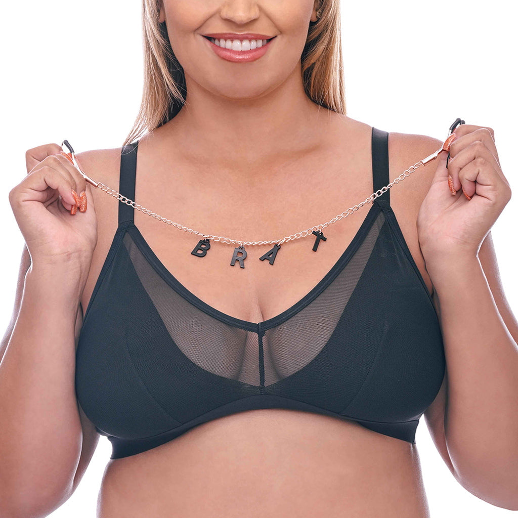 Sex & Mischief Brat Charmed Nipple Clamps Bondage and Fetish > Nipple Stimulators & Clamps - Tophatter Daily Deals