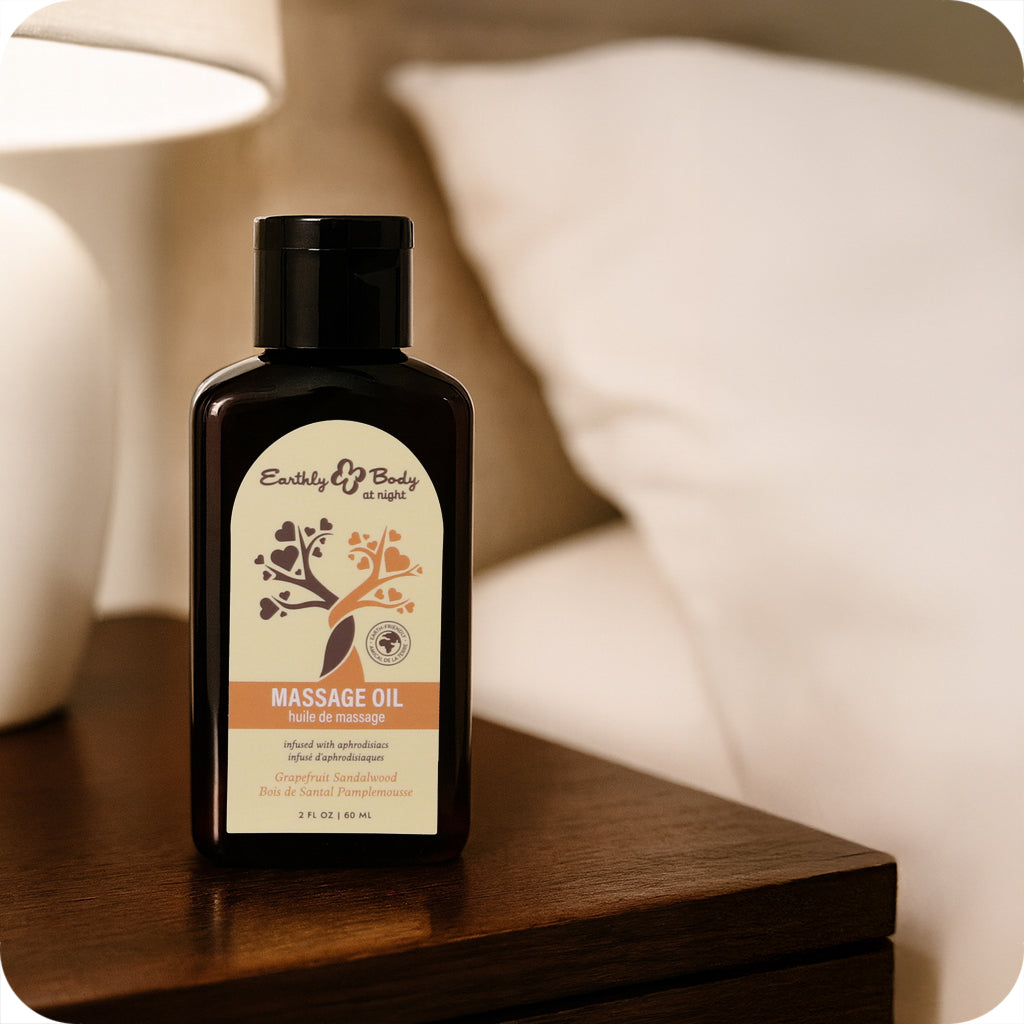 At Night Massage Oil 2oz/60ml in Grapefruit Sandalwood - Tophatter's Adult Sex Toys Online Lubes and Lotions > Erotic Massage Oils - Tophatter Daily Deals