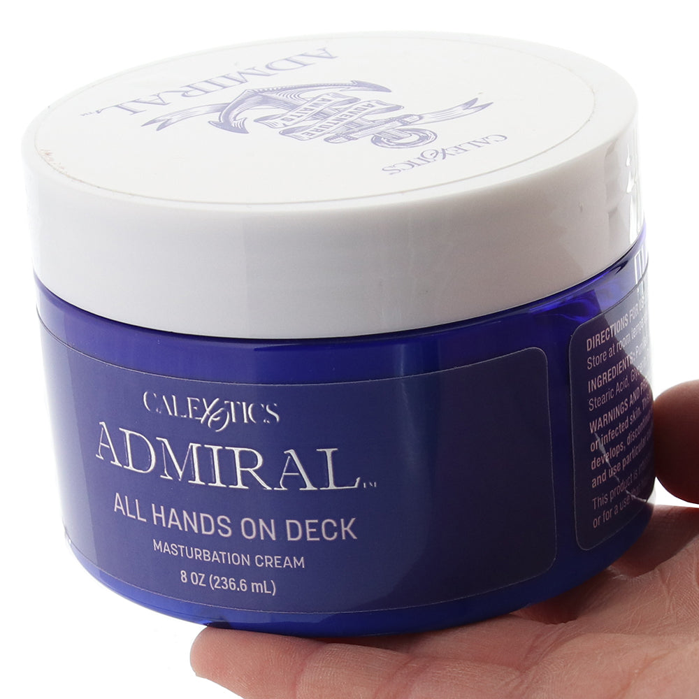 Admiral All Hands On Deck Masturbation Cream in 8oz/237ml Lubes and Lotions > Oil Based Sex Lubes - Tophatter Daily Deals