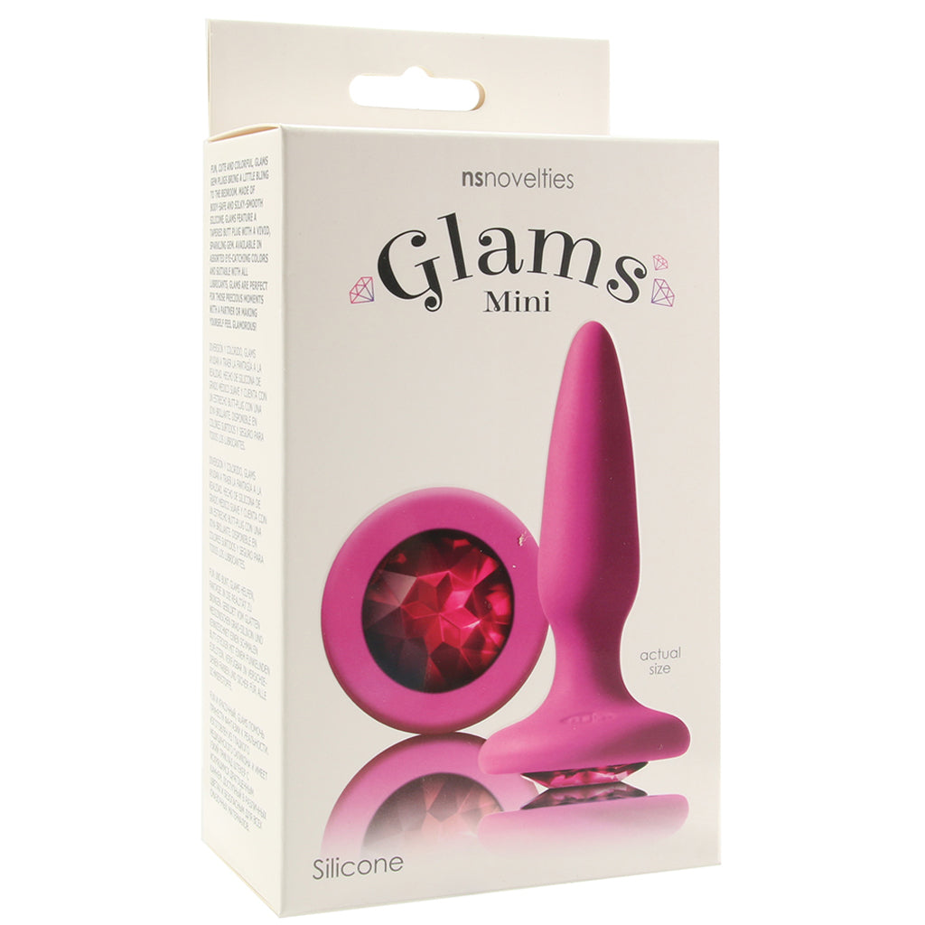 Glams Mini Pink Gem Silicone Butt Plug - Tophatter's Adult Products Anal Sex Toys > Butt Plugs - Tophatter Daily Deals