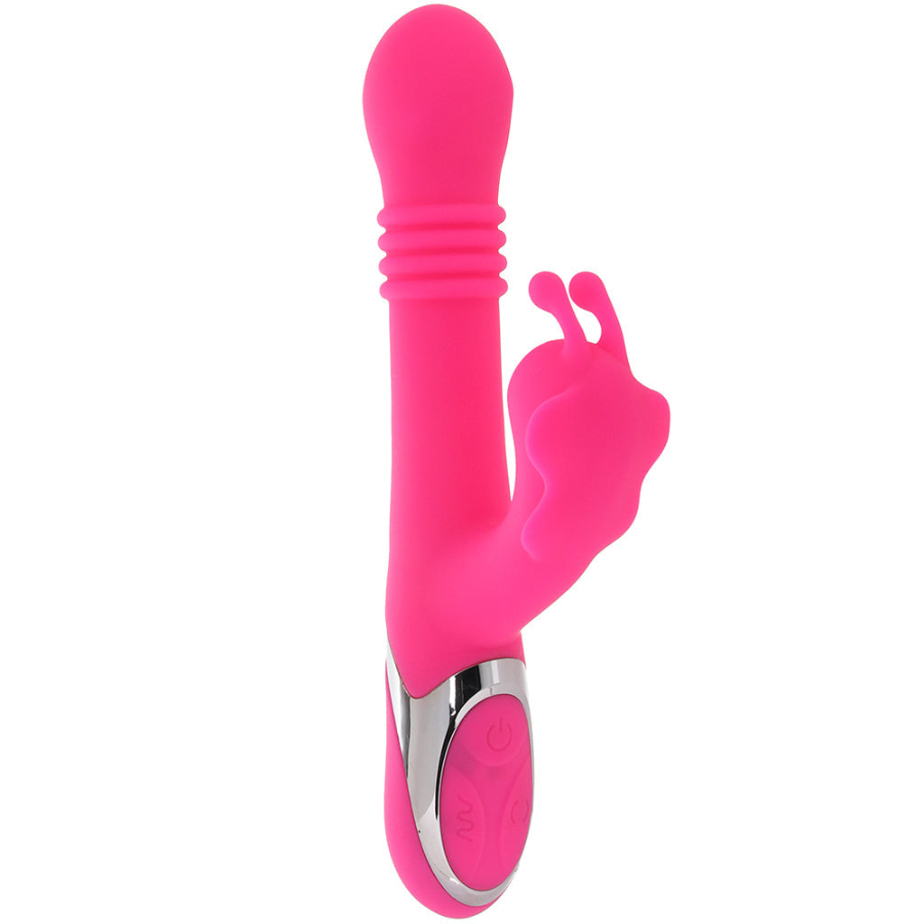 Enchanted Kissing Butterfly Thrusting Suction Rabbit Vibe - Tophatter's Vibrator Deals Online Vibrators > Rabbit Vibrators - Tophatter Daily Deals