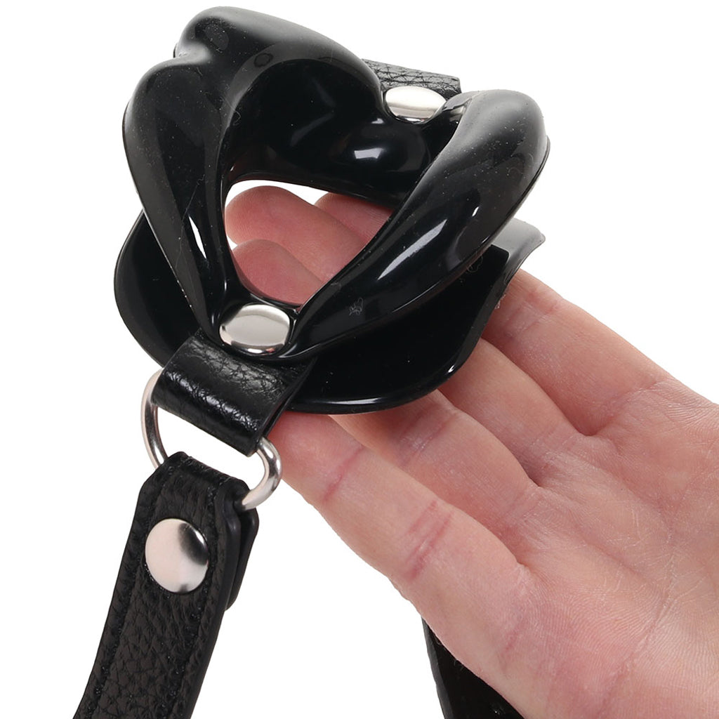 Master Series Juicy Lips Open Mouth Gag in Black Bondage and Fetish > Ball Gags & Mouth Restraints - Tophatter Daily Deals