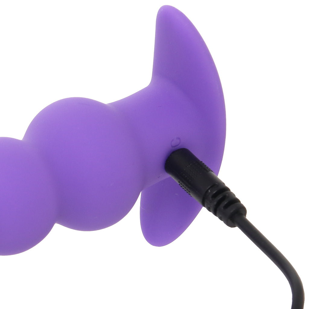 Basic Essentials Vibrating Beaded Anal Probe Anal Sex Toys > Butt Plugs - Tophatter Daily Deals