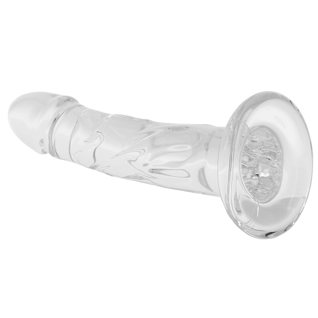 Blown Medium 7 Inch Realistic Glass Dildo - Tophatter's Adult Products Dildo Sex Toys > Pyrex Glass Dildos - Tophatter Daily Deals