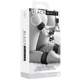 Black & White Velcro Hogtie With Cuffs Bondage and Fetish > Wrist and Ankle Cuffs - Tophatter Daily Deals
