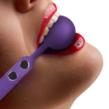 Ouch! Silicone Ball Gag in Purple Bondage and Fetish > Ball Gags & Mouth Restraints - Tophatter Daily Deals