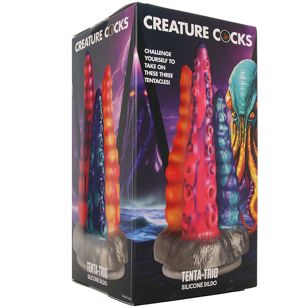 Creature Cocks Tenta-Trio Silicone Dildo Dildo Sex Toys > Fantasy Dildos - Tophatter Daily Deals