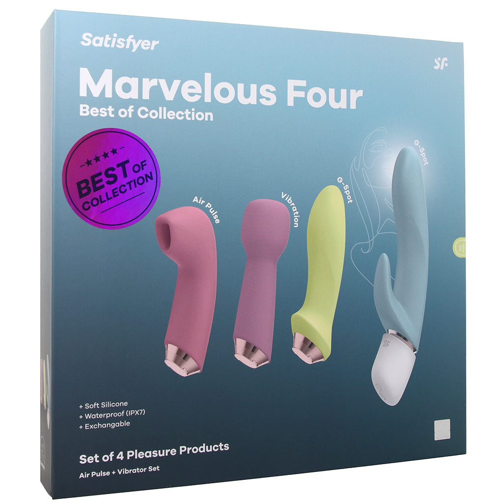 Satisfyer Marvelous Four Air Pulse + Vibe Set in Assorted Vibrators > Clitoral Stimulators - Tophatter Daily Deals