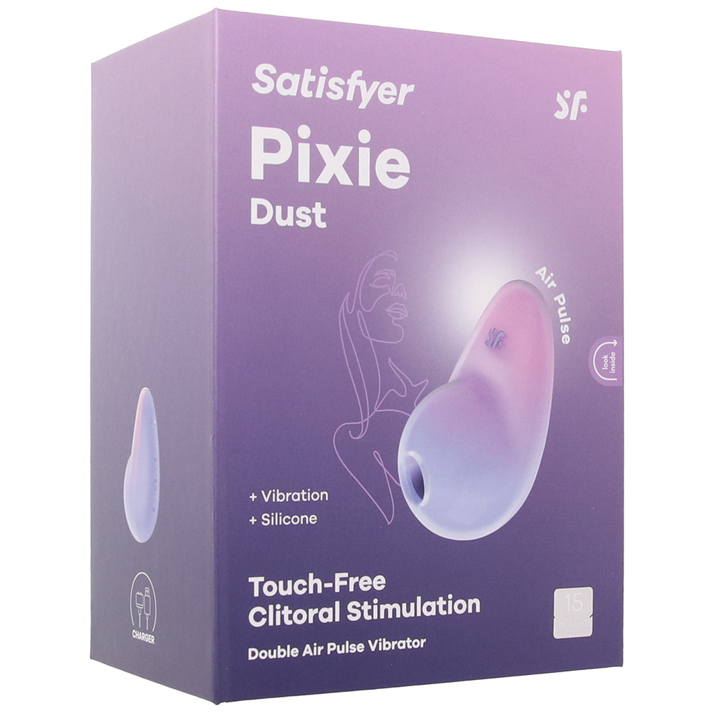 Satisfyer Pixie Dust Double Air Pulse Vibe in Violet & Pink Vibrators > Clitoral Stimulators - Tophatter Daily Deals