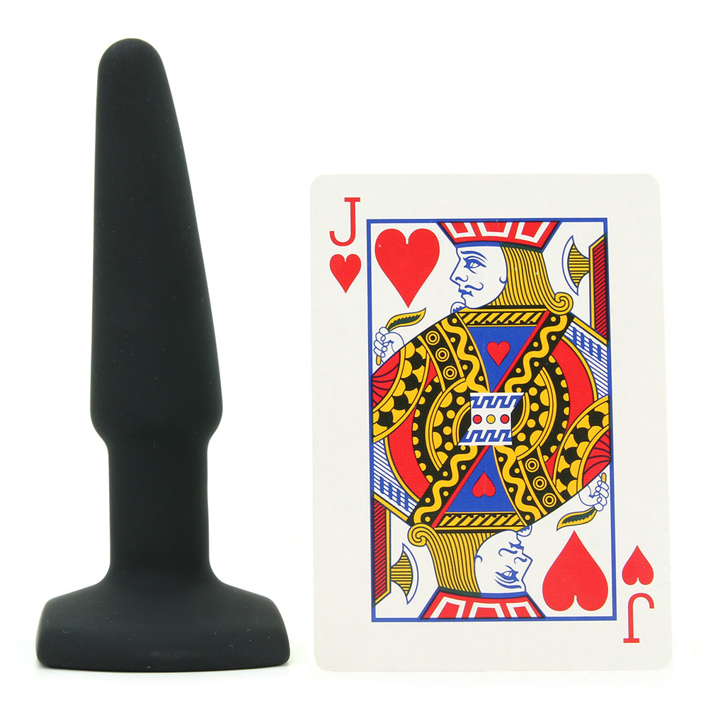 All About Anal Seamless Silicone 4 Inch Butt Plug in Black - Tophatter's Adult Sex Toys Online Anal Sex Toys > Butt Plugs - Tophatter Daily Deals
