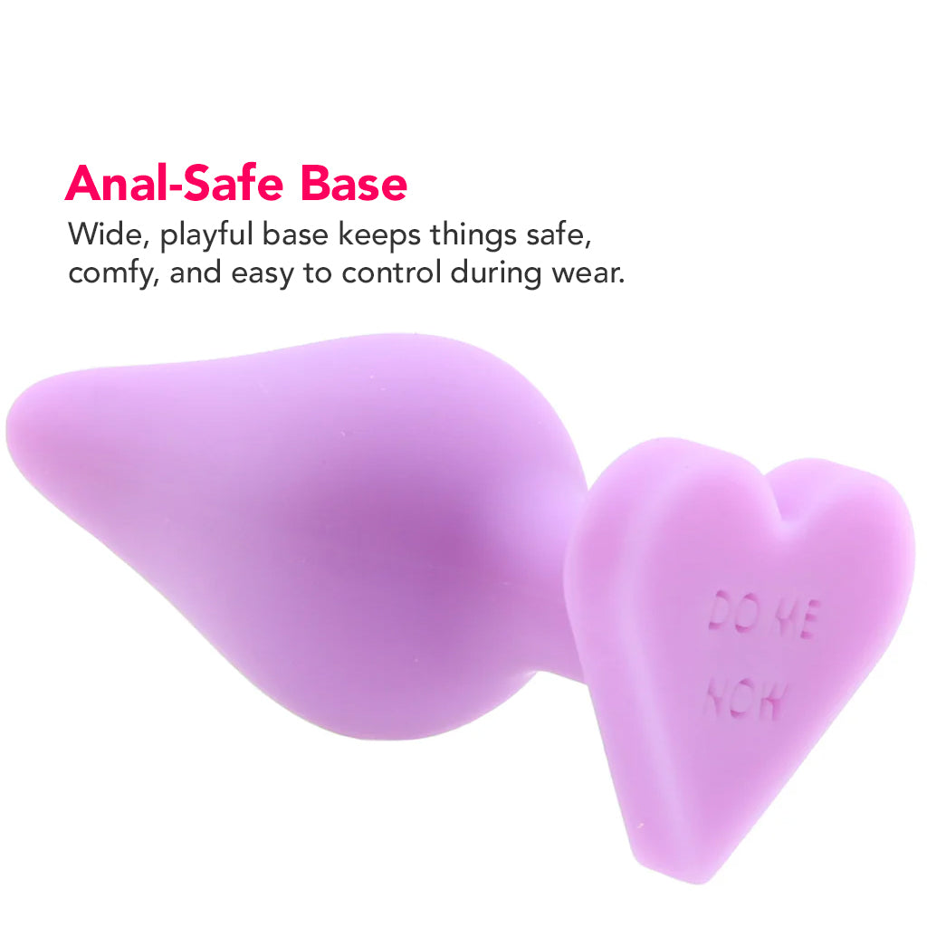 Candy Hearts Do Me Now Small Butt Plug in Purple Anal Sex Toys > Butt Plugs - Tophatter Daily Deals