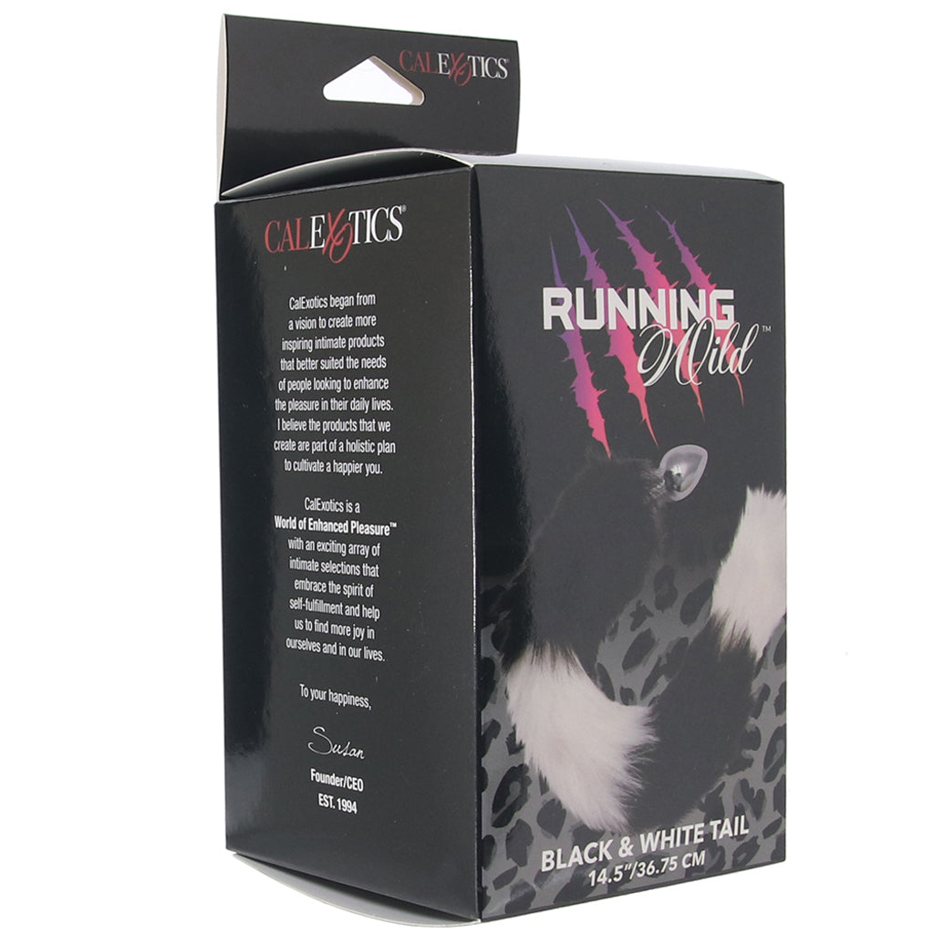 Running Wild Black & White Tail Plug Anal Sex Toys > Butt Plugs - Tophatter Daily Deals