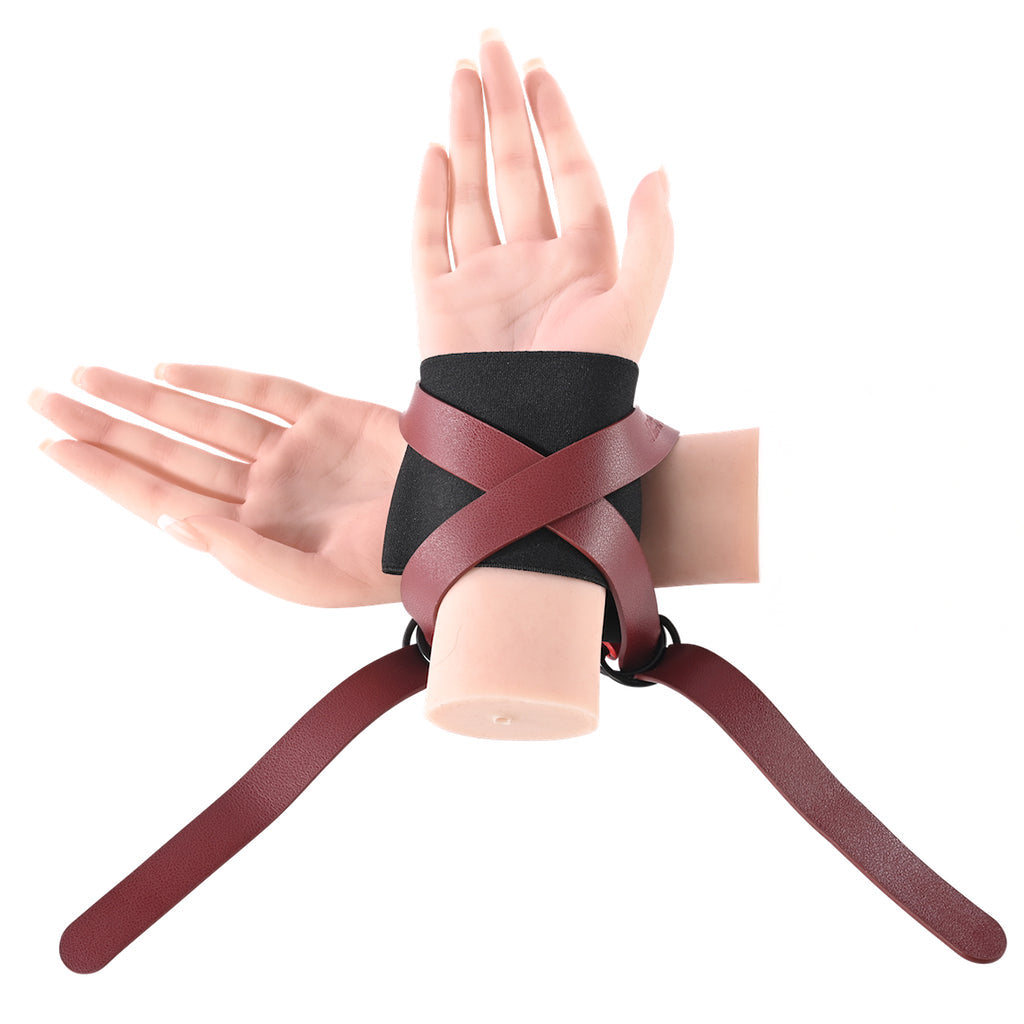 Ex's & Oh's Cross Wrist Cuffs Bondage and Fetish > Wrist and Ankle Cuffs - Tophatter Daily Deals