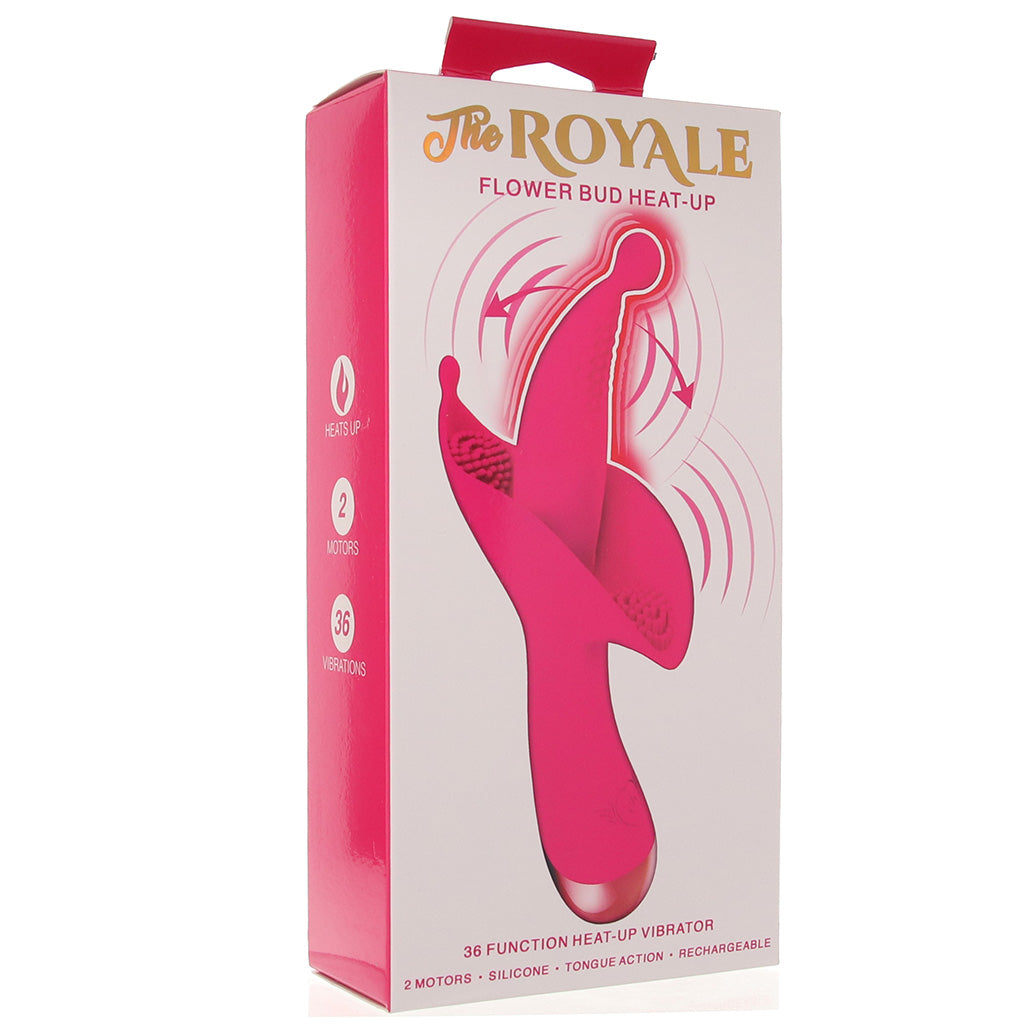 The Royale Flower Bud Heated Vibe Vibrators > Clitoral Stimulators - Tophatter Daily Deals
