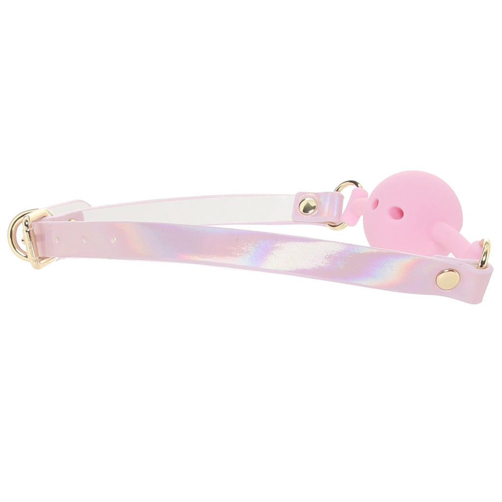 Ouch! Paris Collection Silicone Ball Gag in Pink Bondage and Fetish > Ball Gags & Mouth Restraints - Tophatter Daily Deals