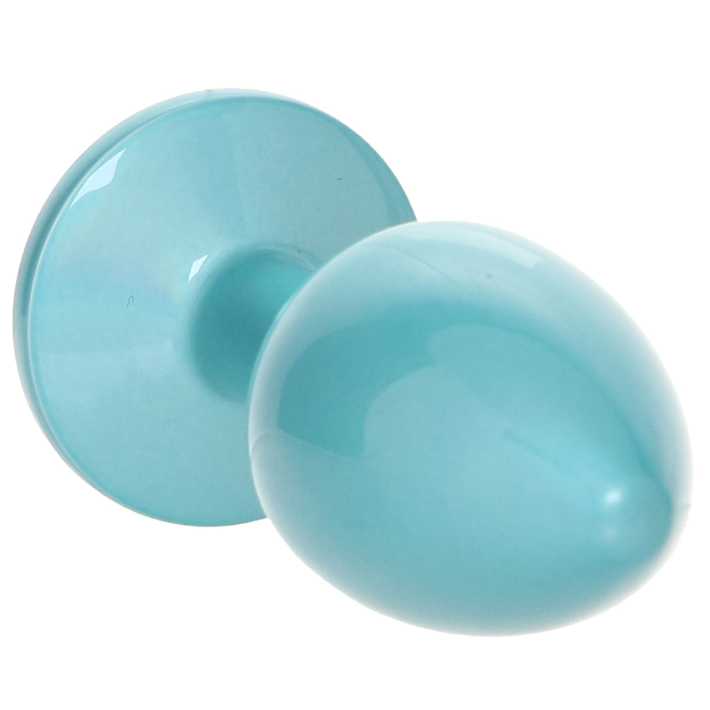 Rear Assets Small Metal Butt Plug in Teal Anal Sex Toys > Butt Plugs - Tophatter Daily Deals