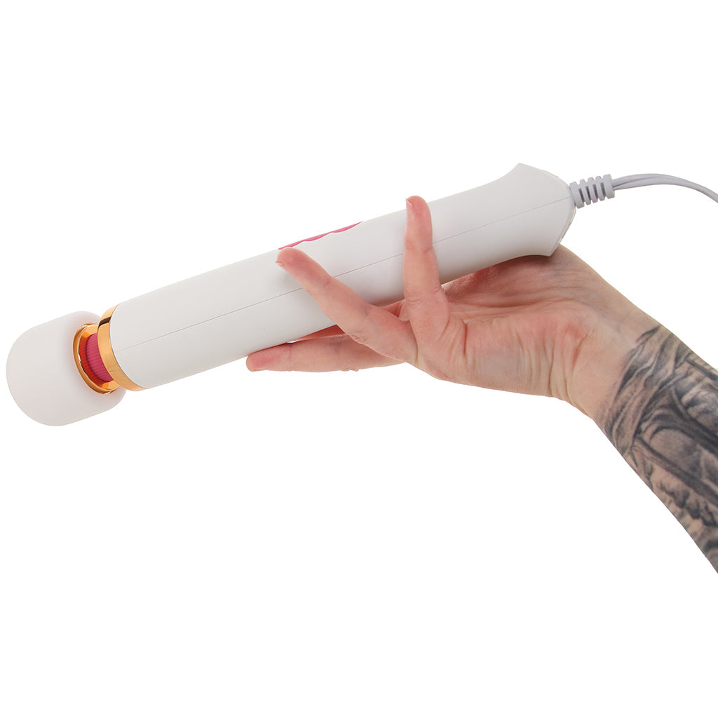 PinkCherry Premium Powered Wand in White - Tophatter's Adult Sex Toys Online Vibrators > Wands - Tophatter Daily Deals