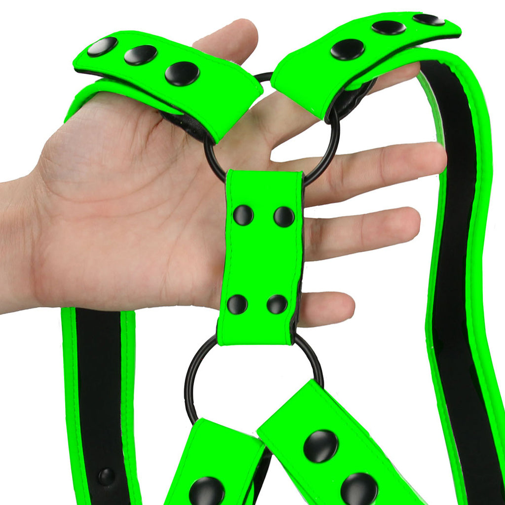 Ouch! Glow in the Dark Sling Harness /M Bondage and Fetish > Men's Bondage Wear - Tophatter Daily Deals
