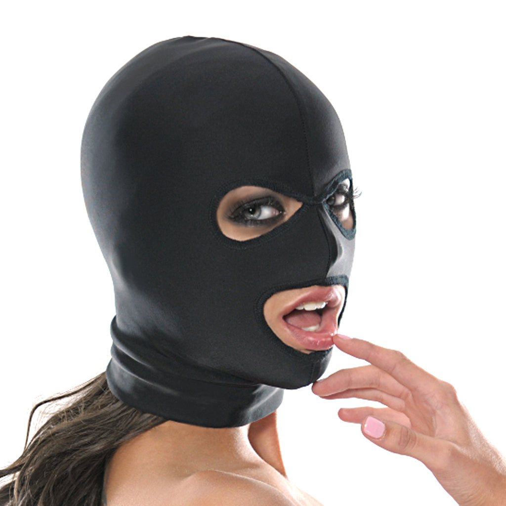 Fetish Fantasy Spandex 3 Hole Hood Bondage and Fetish > Pleasure Masks and Dress Up Play - Tophatter Daily Deals