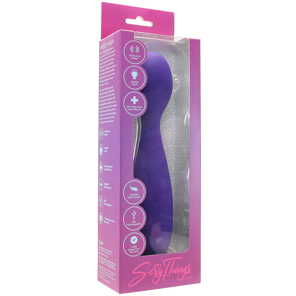 Sexy Things Velvet High Wand Vibe Vibrators > Wands - Tophatter Daily Deals