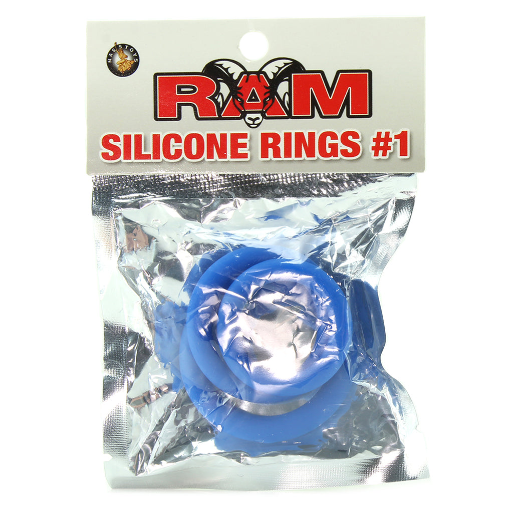 Ram Silicone Cock Rings #1 in Blue Cock Rings - Tophatter Daily Deals
