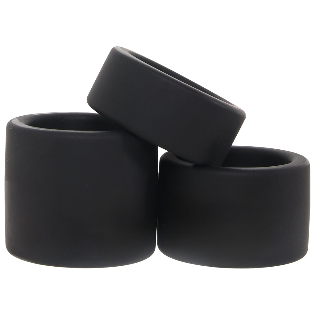 LEVELZ 3 Piece Silicone Ball Strap Set Cock Rings - Tophatter Daily Deals