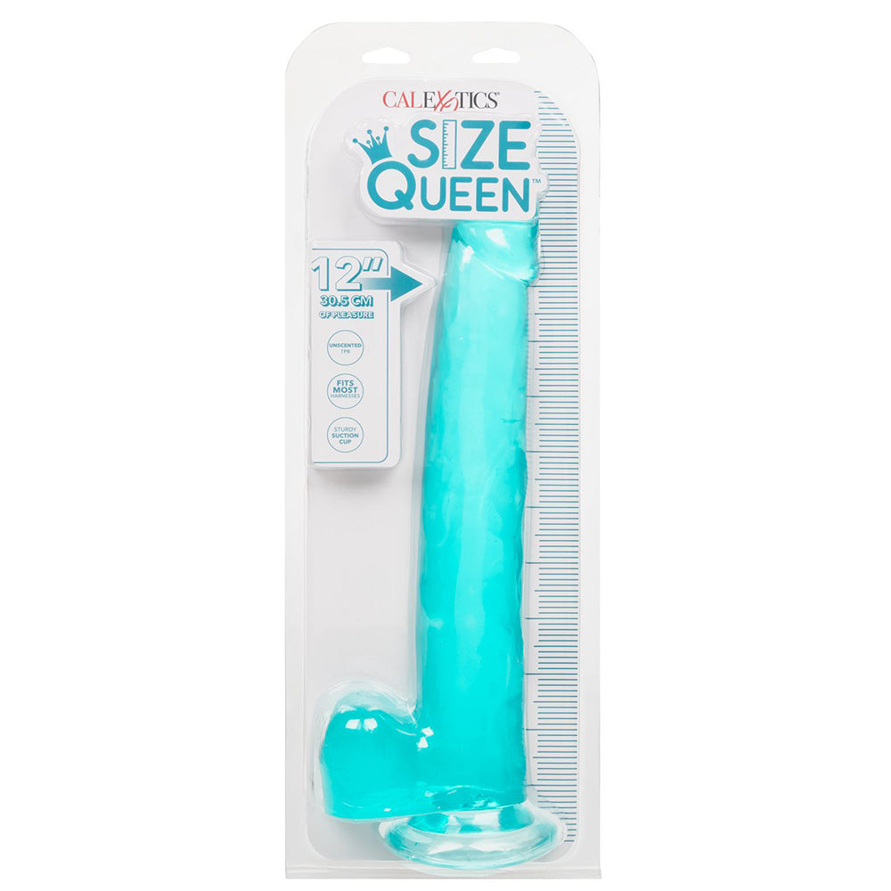 Size Queen 12 Inch Jelly Dildo in Blue - Tophatter's Adult Sex Toys Online Dildo Sex Toys > Realistic Dildos - Tophatter Daily Deals