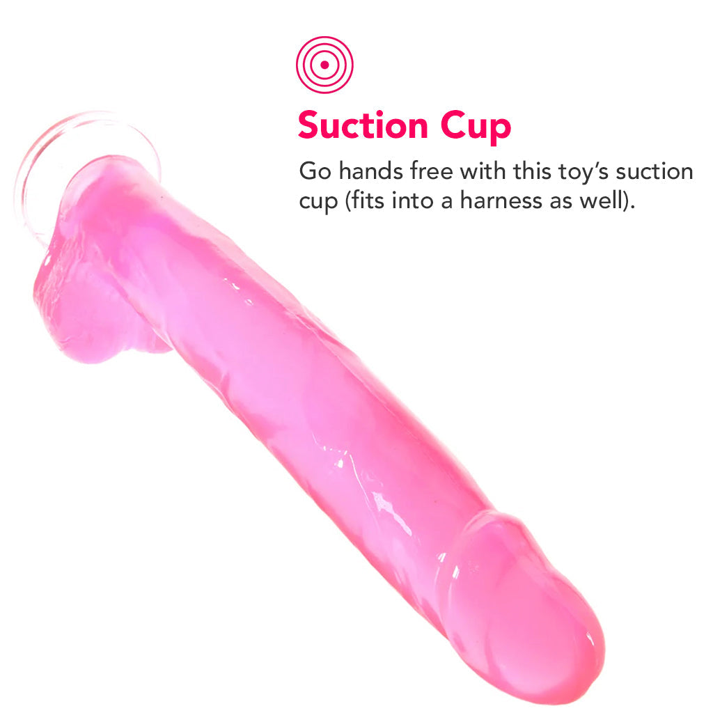 Size Queen 12 Inch Jelly Dildo in Pink Dildo Sex Toys > Realistic Dildos - Tophatter Daily Deals
