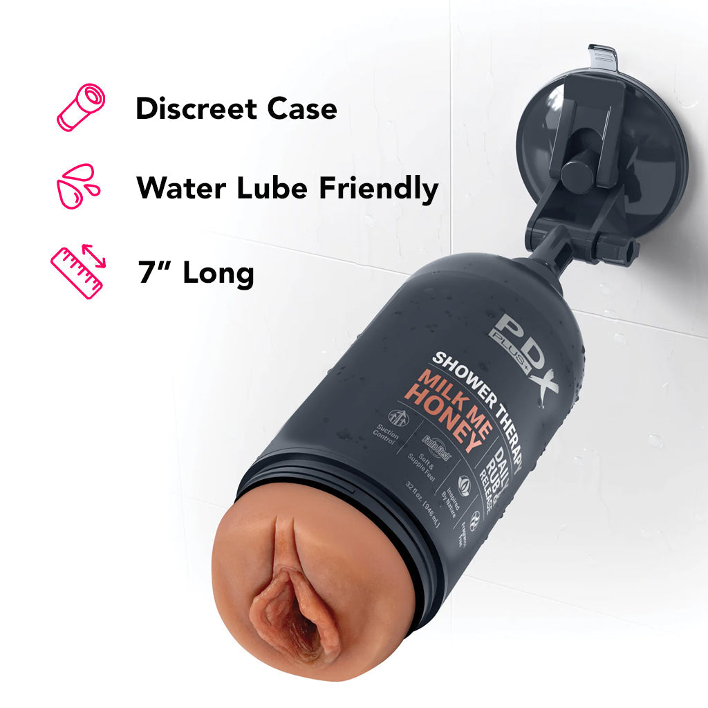 PDX Shower Therapy Milk Me Honey Stroker in Light Male Masturbators > Self-Contained Strokers - Tophatter Daily Deals