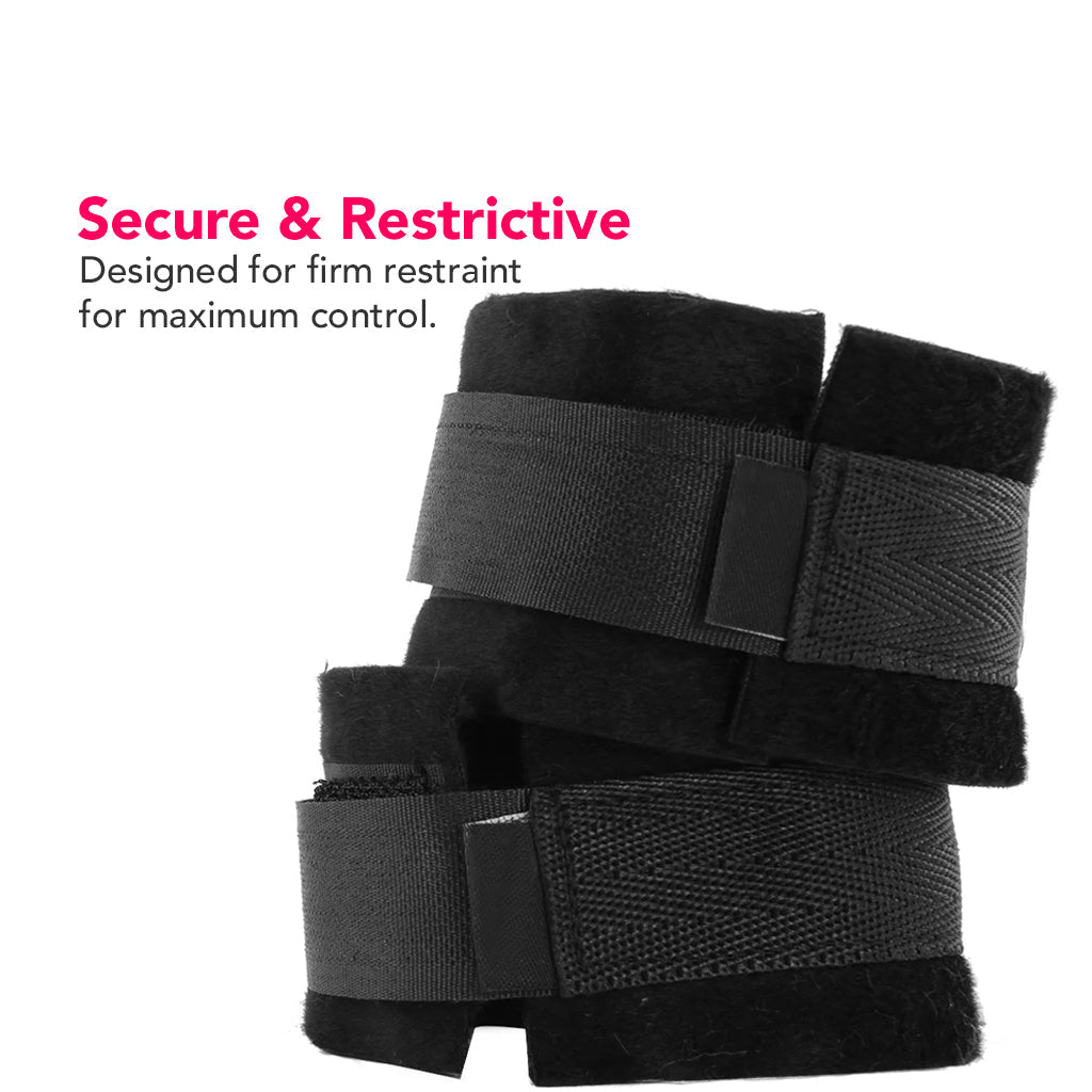 Black & White Velcro Wrist or Ankle Cuffs Bondage and Fetish > Wrist and Ankle Cuffs - Tophatter Daily Deals