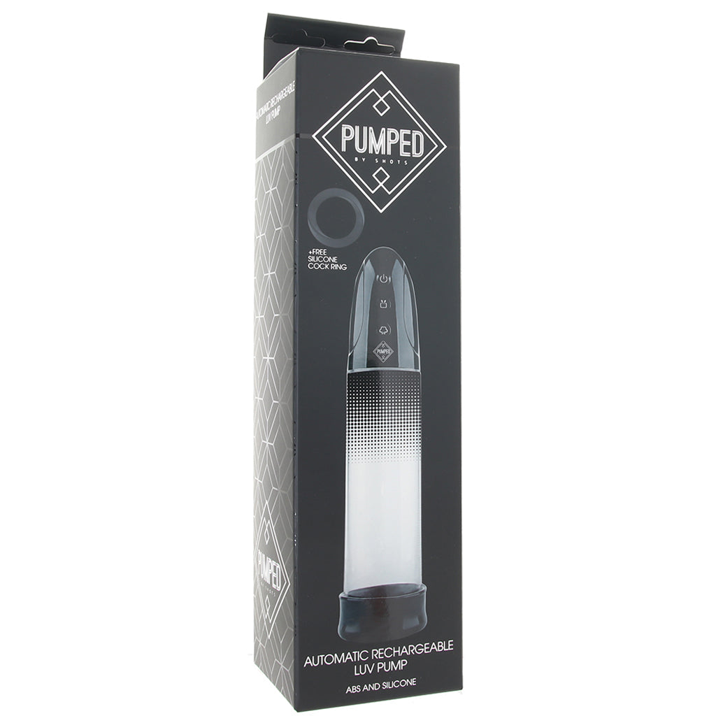 Pumped Rechargeable Automatic Luv Pump in Black - Tophatter's Adult Products Male Enhancement > Penis Pumps - Tophatter Daily Deals