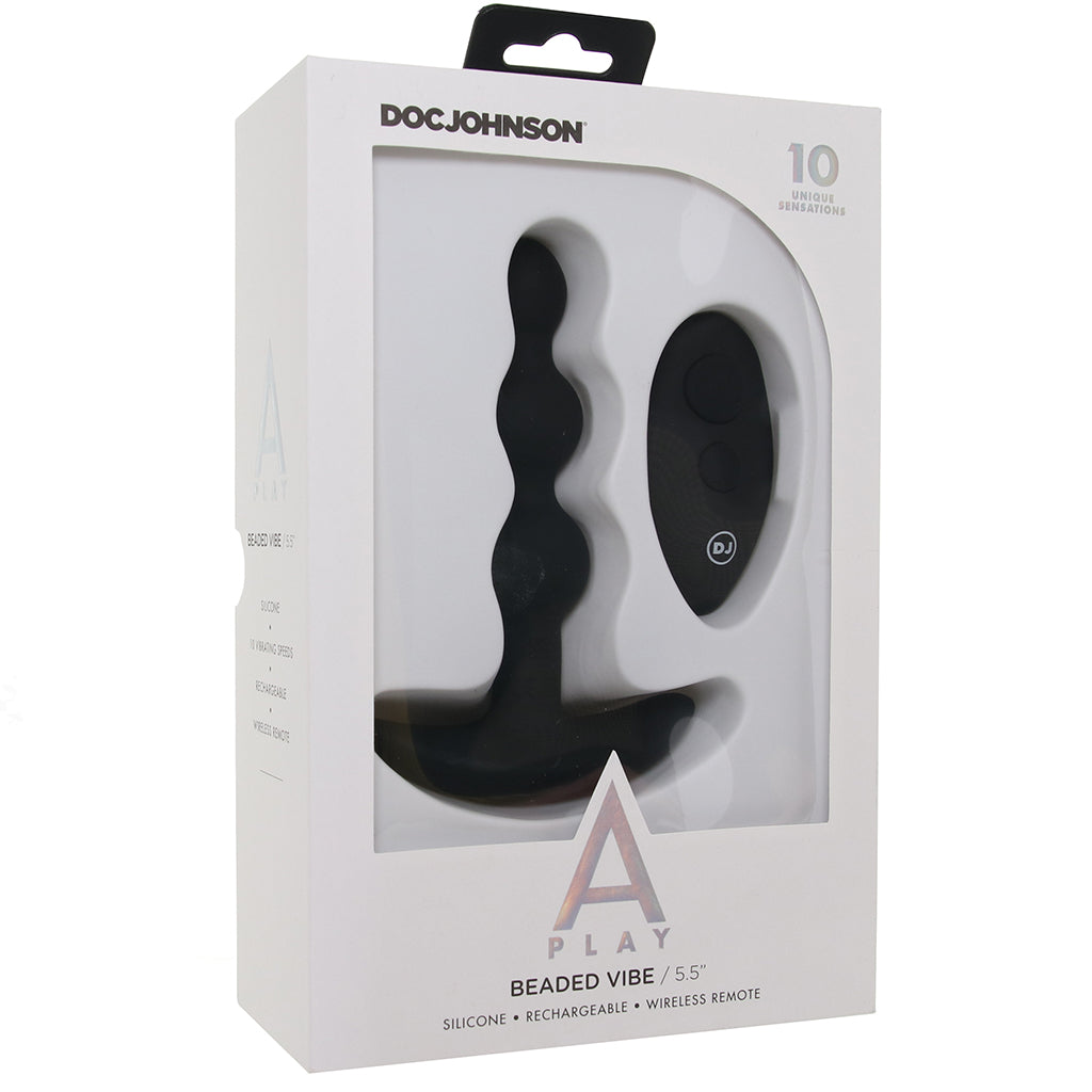 A-Play Beaded 5.5 Inch Anal Vibe in Black Anal Sex Toys > Anal Vibrators - Tophatter Daily Deals