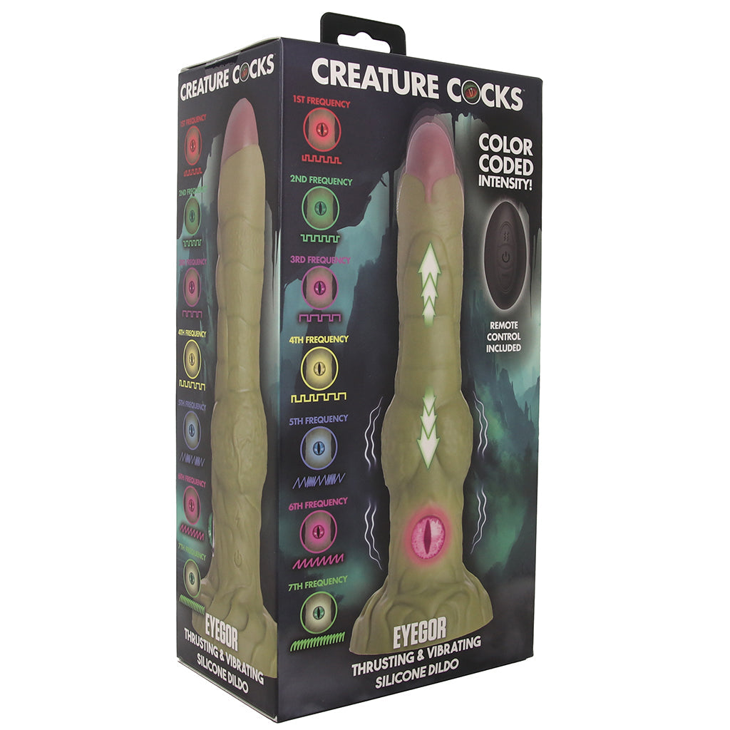 Creature Cocks Eyegor Thrusting Silicone Vibe Vibrators > G-Spot Vibrators - Tophatter Daily Deals