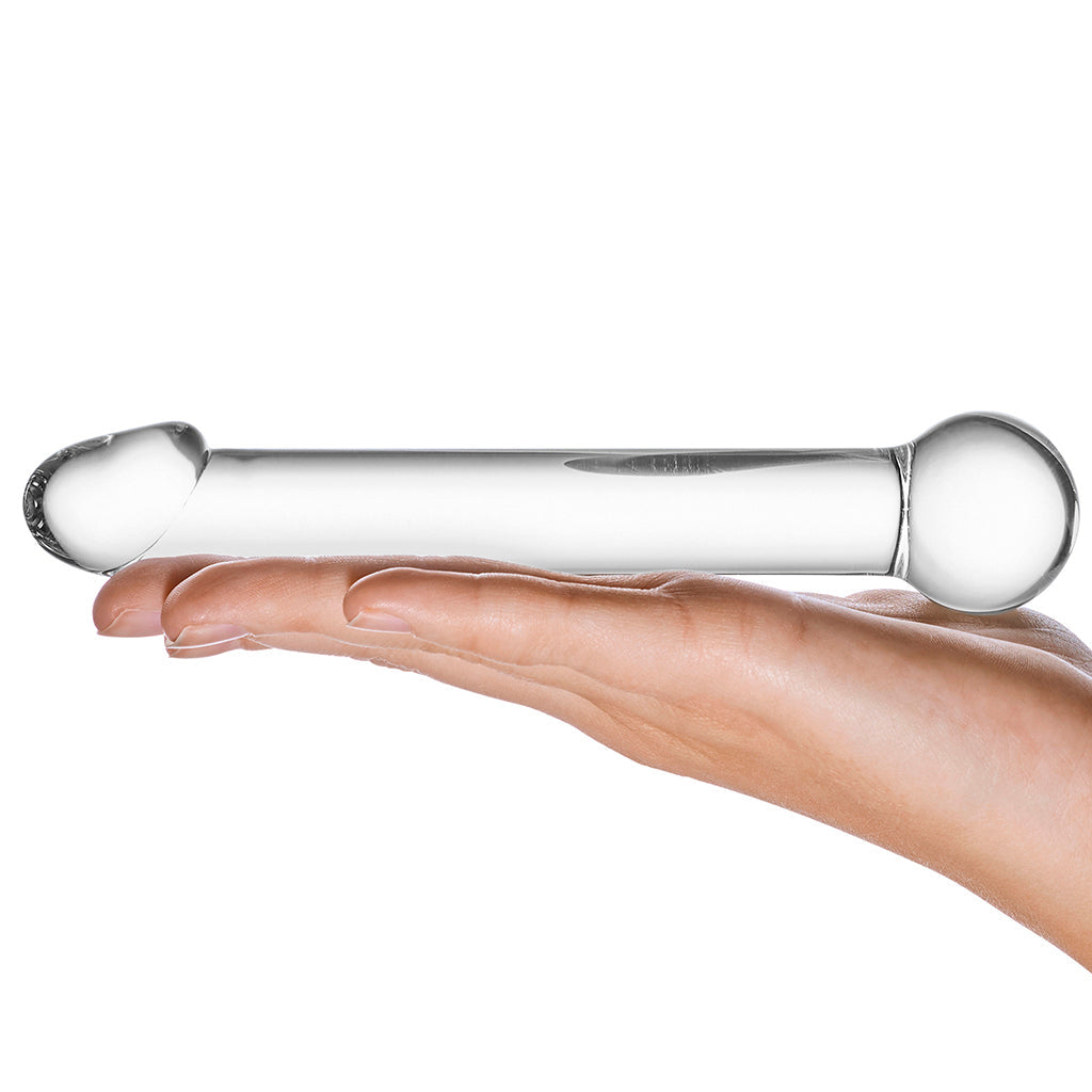 gläs 7 Inch Realistic Head Glass Dildo - Tophatter's Adult Sex Toys Online Dildo Sex Toys > Pyrex Glass Dildos - Tophatter Daily Deals