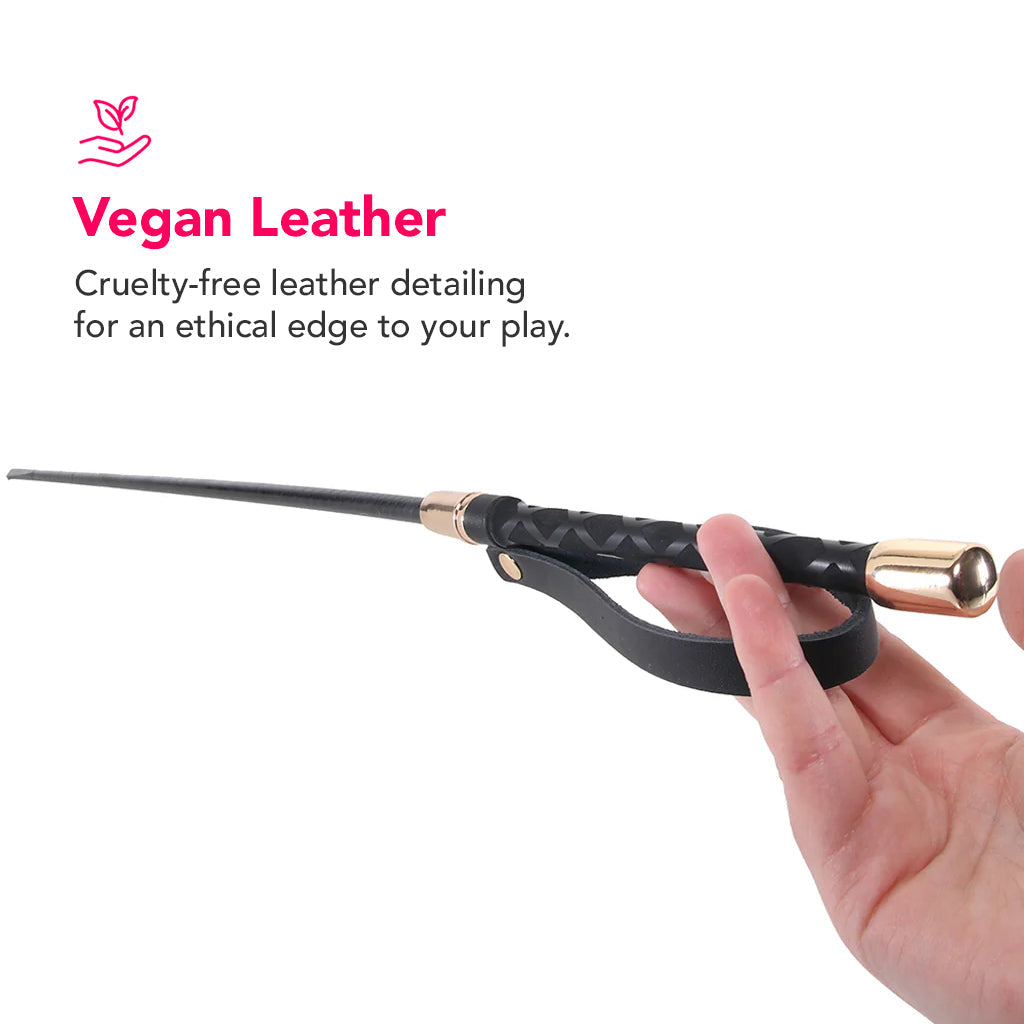 Master Series Sinful Impact Cane in Black Bondage and Fetish > Whips and Crops - Tophatter Daily Deals