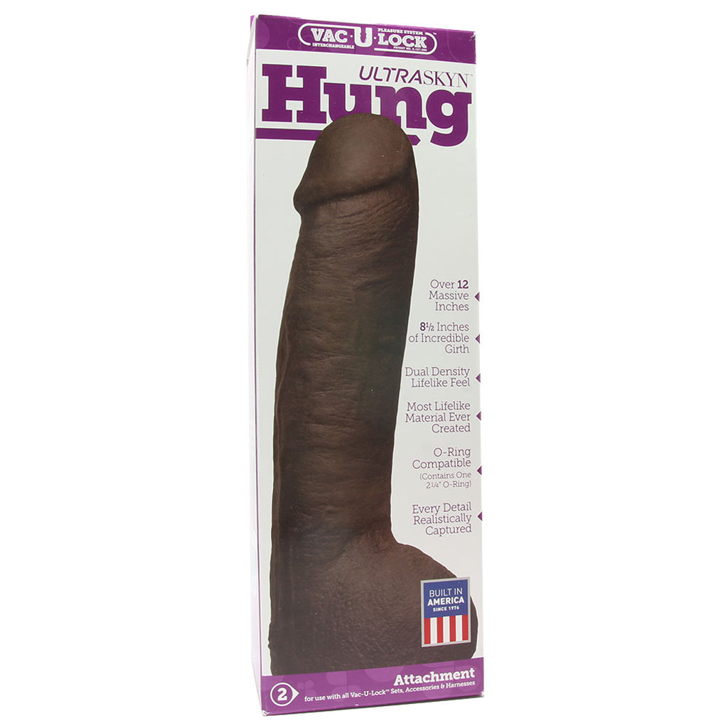Hung ULTRASKYN Vac-U-Lock Dildo in Brown Dildo Sex Toys > Realistic Dildos - Tophatter Daily Deals