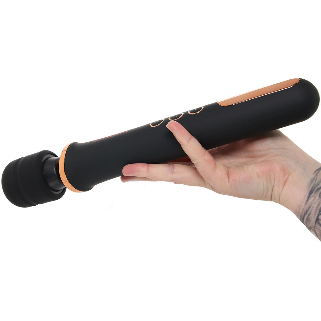PinkCherry Rechargeable Wand in Black - Tophatter's Adult Sex Toys Online Vibrators > Wands - Tophatter Daily Deals
