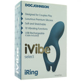 iRing Vibrating Silicone Cock Ring in Marine Blue Cock Rings - Tophatter Daily Deals