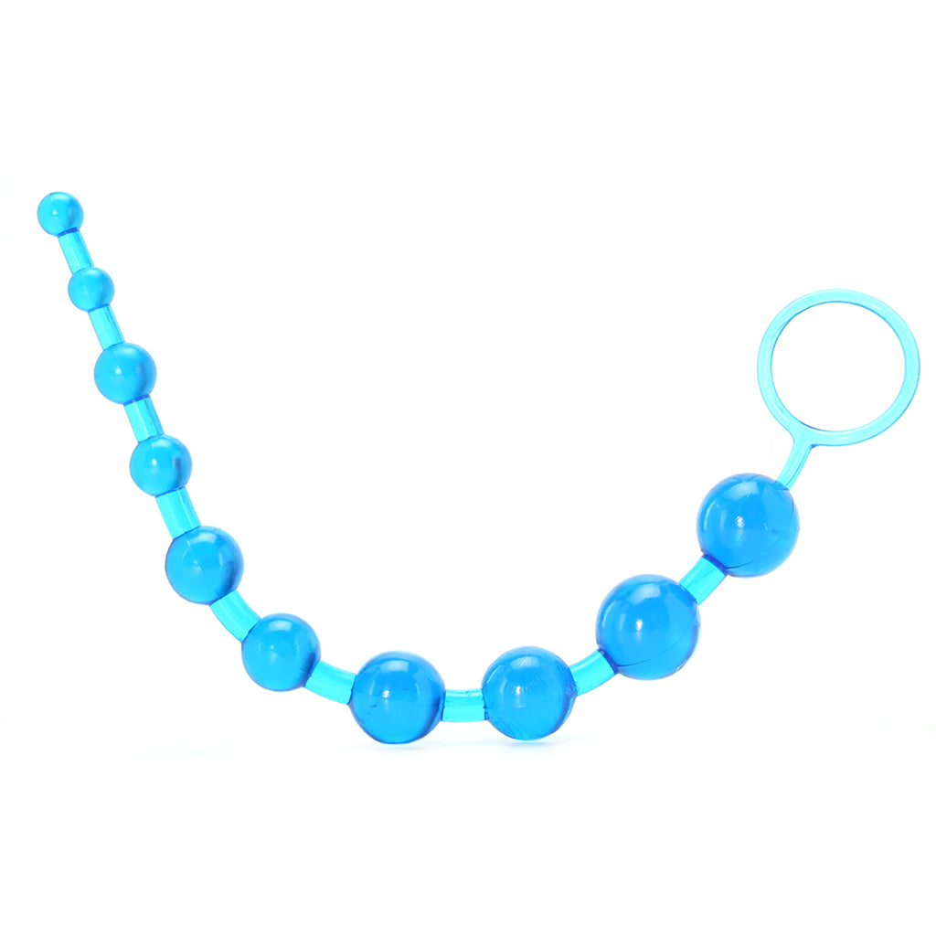 X-10 Anal Beads in Blue - Tophatter's Adult Products Anal Sex Toys > Anal Beads - Tophatter Daily Deals