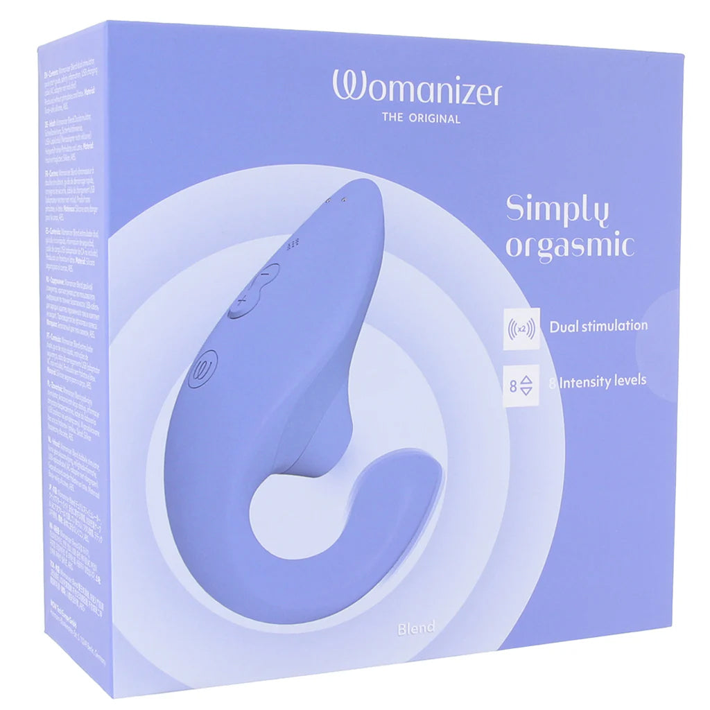 Womanizer Blend Dual Stimulator in Blue - Tophatter's Vibrator Deals Online Vibrators > G-Spot Vibrators - Tophatter Daily Deals