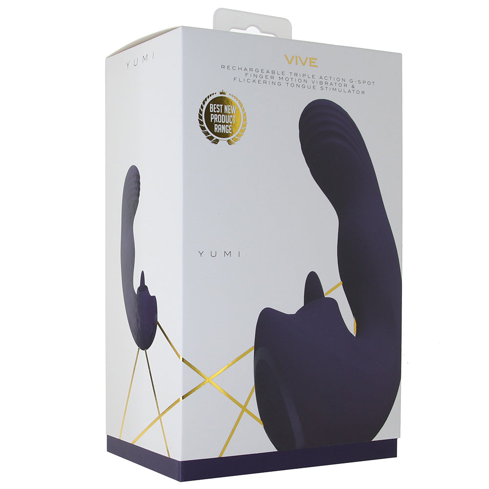 Vive Yumi Triple Action Flickering G-Spot Vibe Vibrators > G-Spot Vibrators - Tophatter Daily Deals